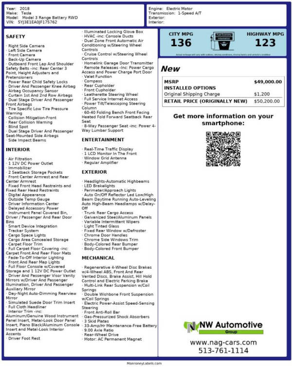 tesla model 3 2018 5YJ3E1EA0JF175762 image tesla model 3 2018 5YJ3E1EA0JF175762 image
